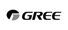 Logo d'entreprise noir et gris.